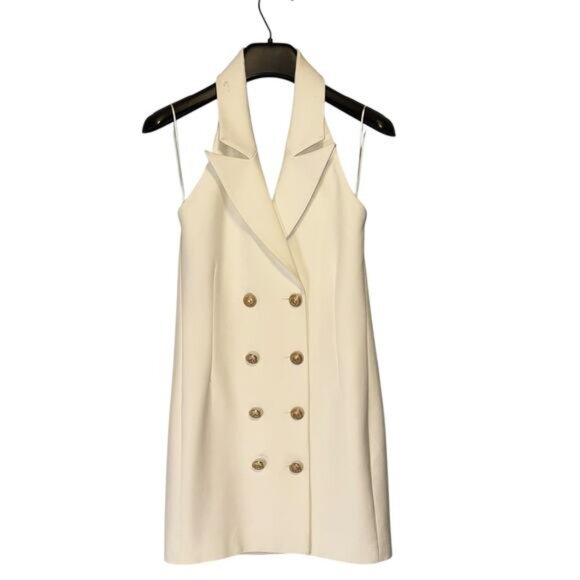 Generation Love Michelle Halter Mini Dress Off White Cream Color Size Small - Picture 2 of 13